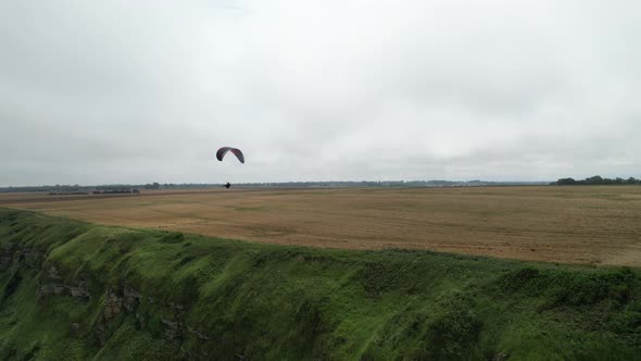 Parasailing along coast alt