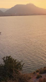 Vertical Video Alanya Castle  Alanya Kalesi Aerial View alt