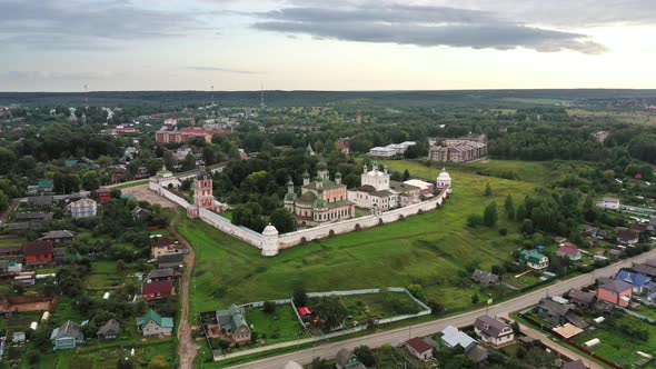 Aerial View of Goritsky Monastery in Pereslavl-Zalessky