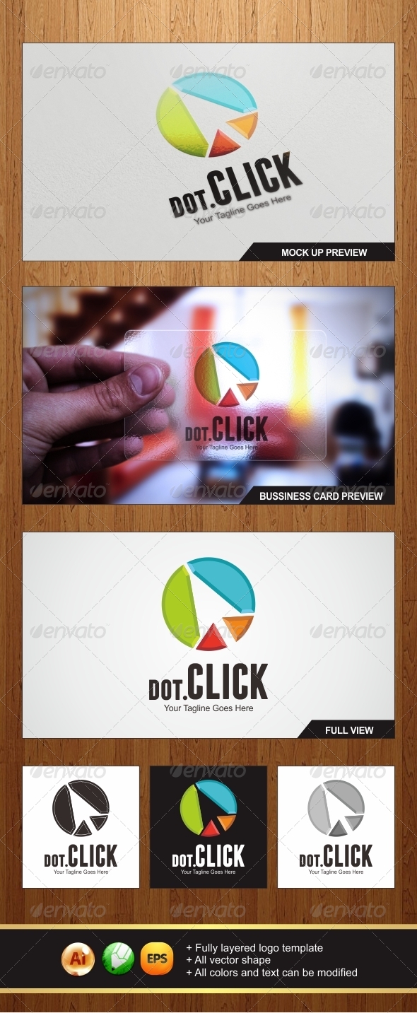 Dot.Click Logo - Symbols Logo Templates