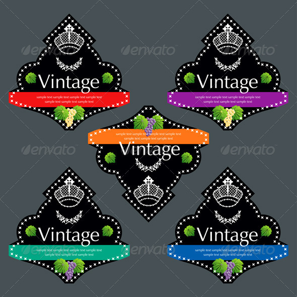 Wiine Labels Design Set