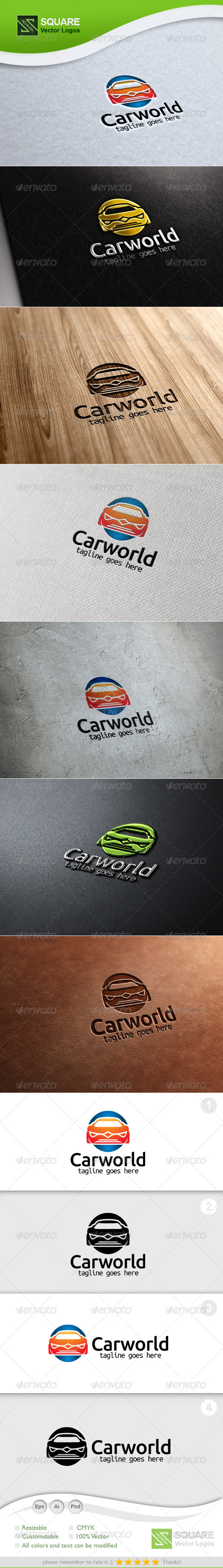 Circle, Car Vector Logo Template - Objects Logo Templates