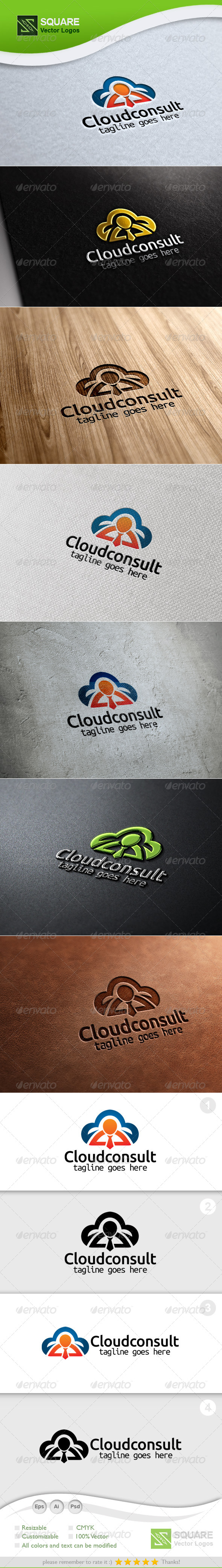 Cloud, Consultancy Vector Logo Template - Symbols Logo Templates