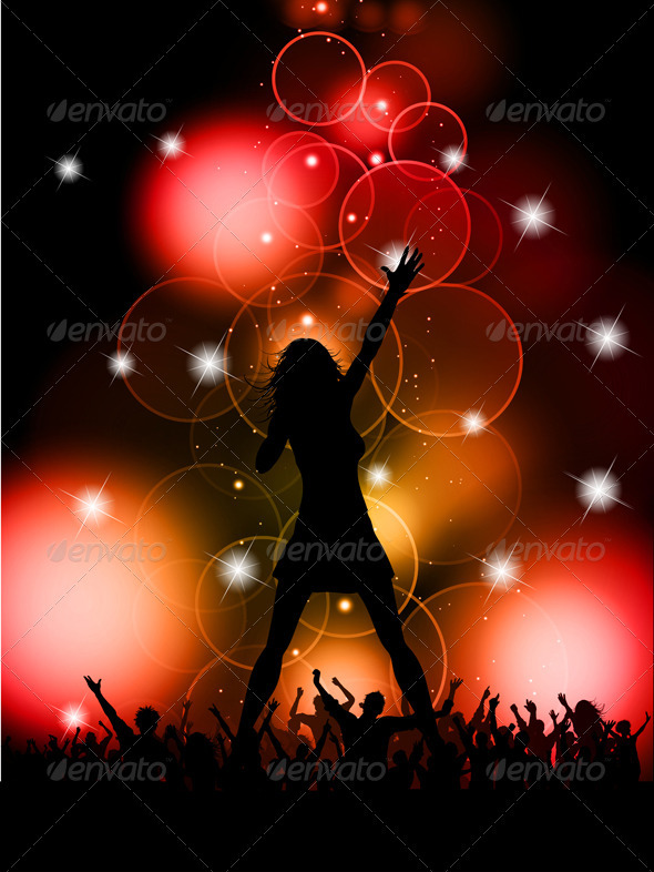 Female singer performing - People Characters