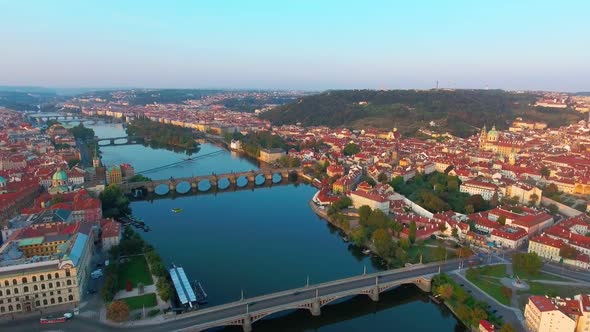 Bridges of Prague Including the Famous Charles Bridge, Czech Republic