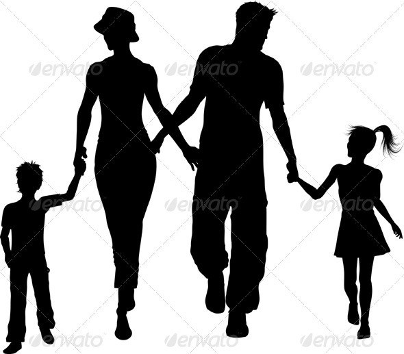 Family silhouette - People Characters