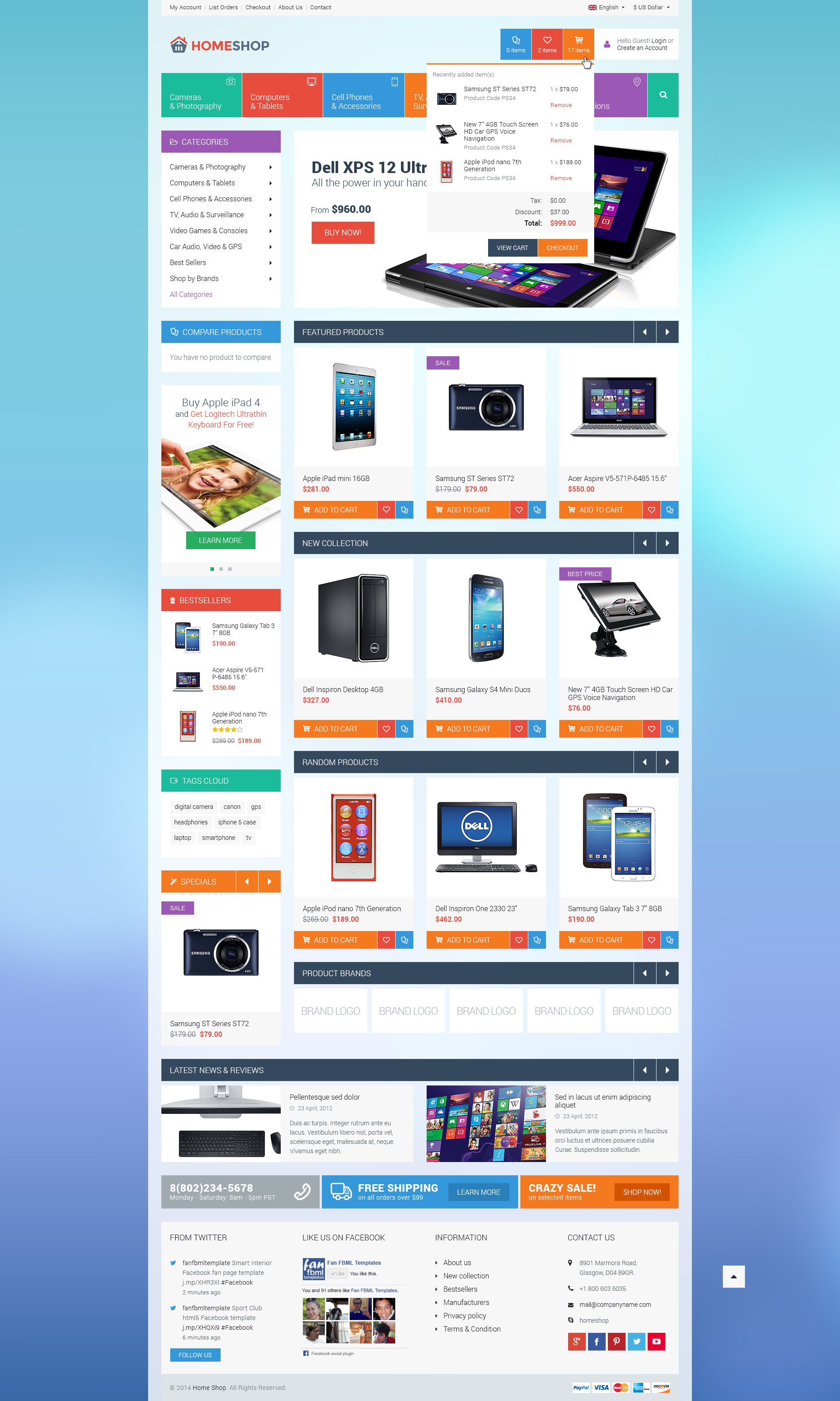 Home Shop - Retail PSD Template by Monkeysan | ThemeForest