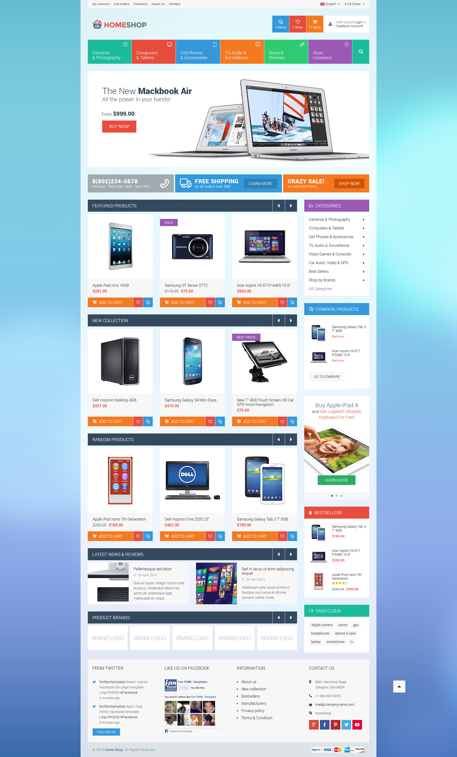 Home Shop - Retail PSD Template by Monkeysan | ThemeForest