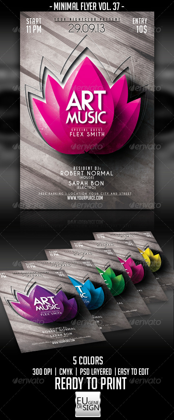 Minimal Flyer Vol. 37 - Clubs & Parties Events