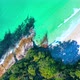Aerial View Of White Sandy Beach - VideoHive Item for Sale