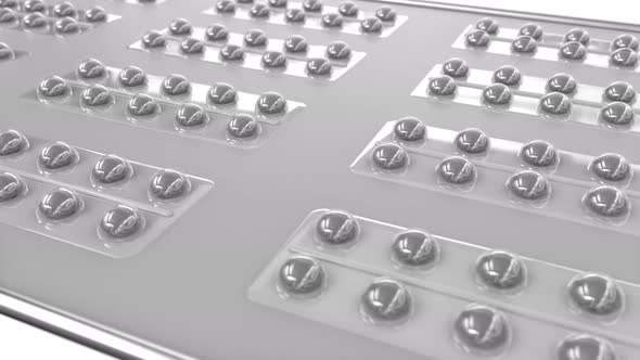 Conveyor with pills alt