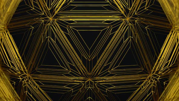 Abstract Gold Line Background