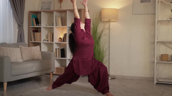 Yoga Pose Healthy Recreation Home Woman Exercise alt