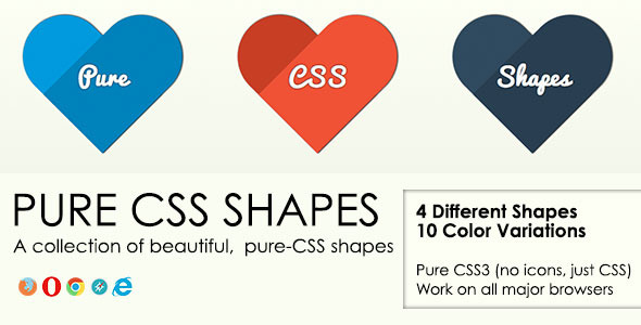 Pure CSS Shapes - CodeCanyon 5768982