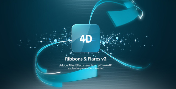 RibbonsFlares Logo Reveal - VideoHive 5771166