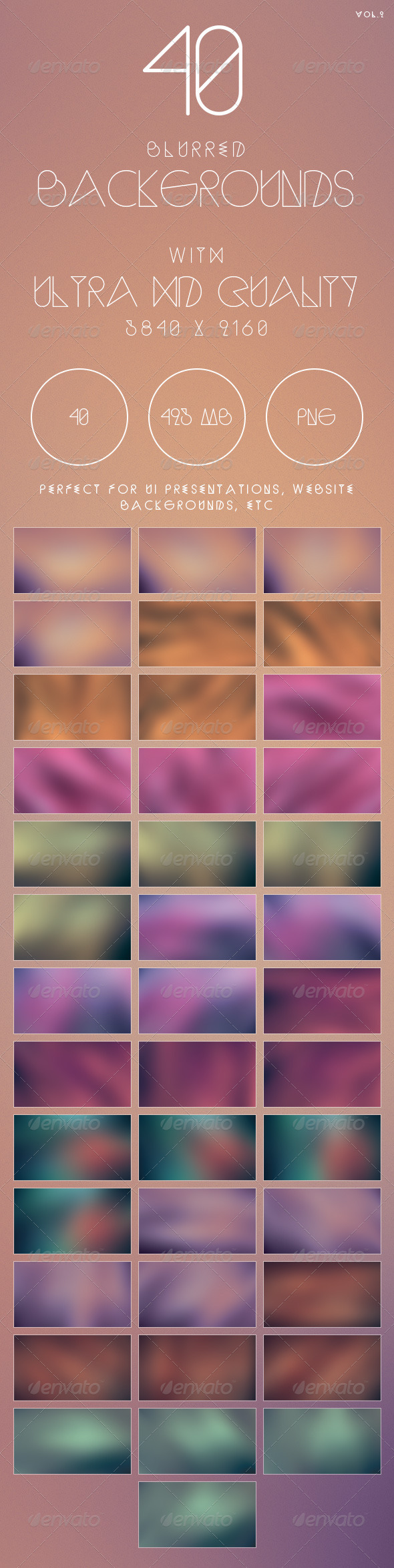 Blur - Blurred Ultra HD Backgrounds vol.2 - Abstract Backgrounds