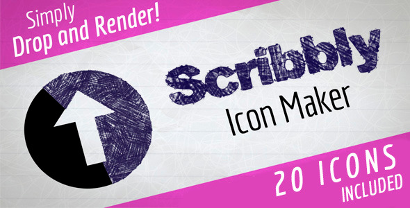 Scribbly Icon Maker - VideoHive 5736416