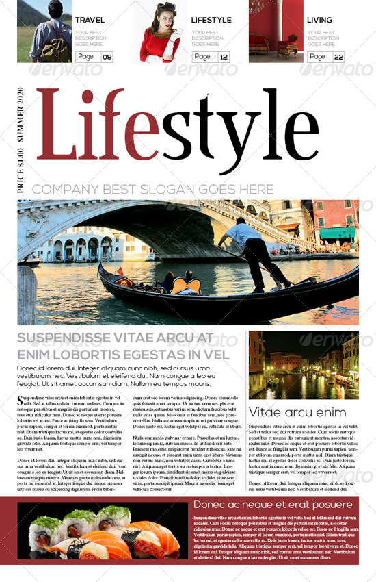 Lifestyle Newspaper by BUMIPUTRA | GraphicRiver