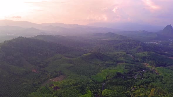 Aerial top view of Samet Nangshe in Phang Nga Bay,Thailand alt