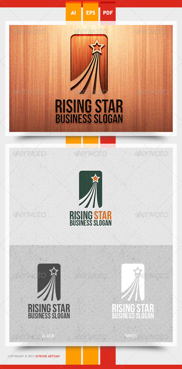 Rising Star Logo Template