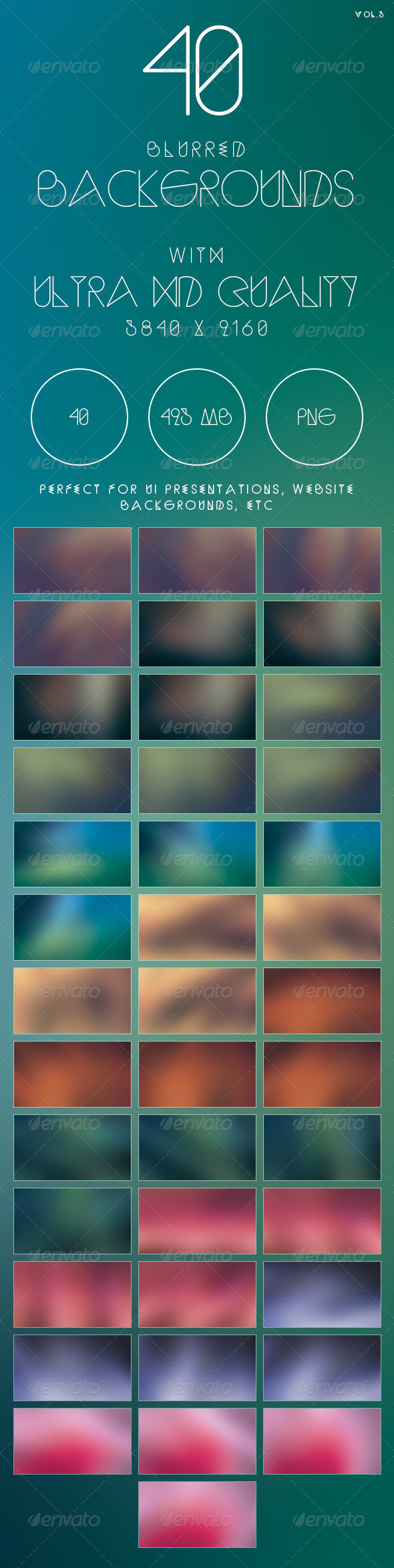 Blur - Blurred Ultra HD Backgrounds vol.3 - Abstract Backgrounds