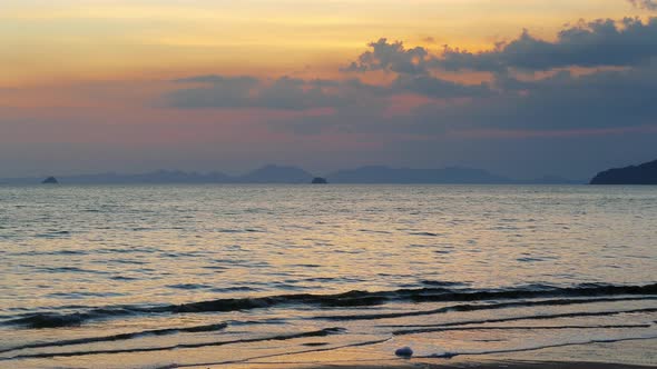 Landscape After Sunset on Tropical Beach alt