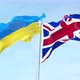 Ukraine vs United Kingdom flag waving 4k - VideoHive Item for Sale