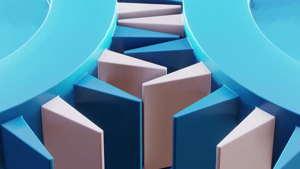 Colored Wheels Rolling Moving Spining Crossing Each Other alt