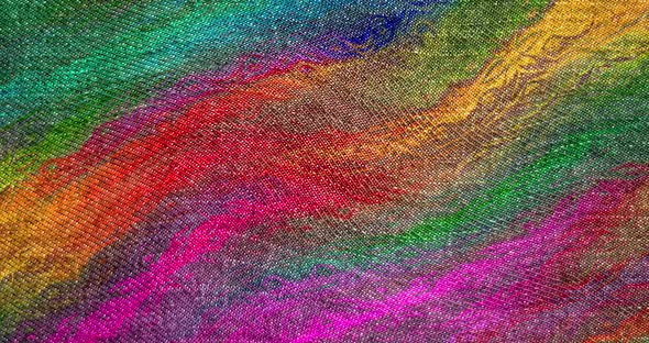 Abstract multicolor twisted denim animation.Abstract liquid denim background motion graphic.