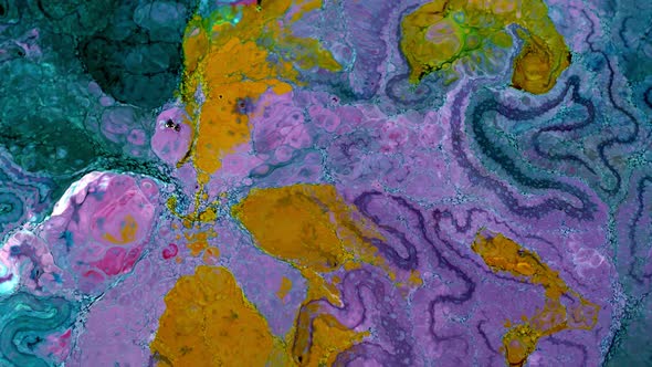 Abstract Colorful Ink Spread Art 211