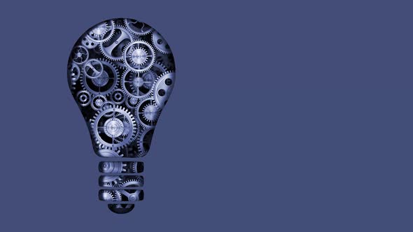 Gear Light Bulb Concept - 02 4K alt
