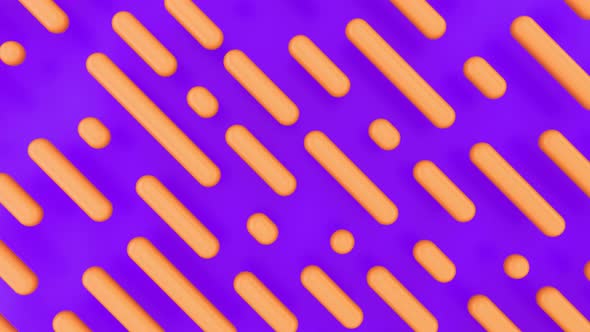 Geometric moving orange shapes alt