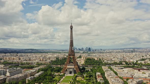 Closeup of the Eiffel Tower During Restoration alt