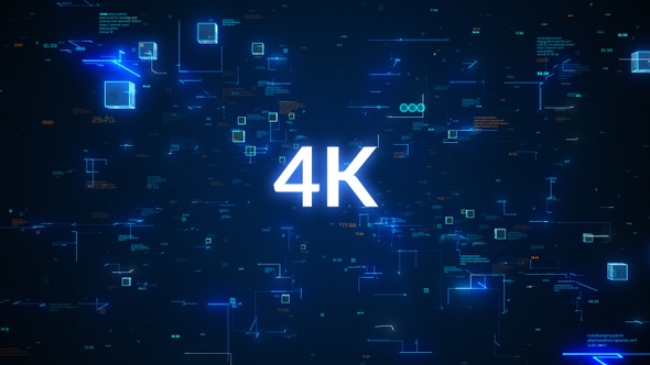 4K Block Chain Tecnology Backdrop Loop alt