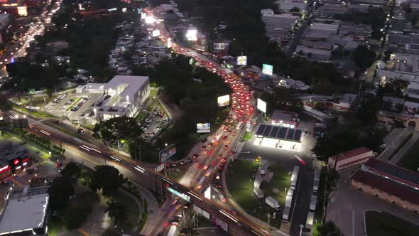 City Hyperlapse at Rush Hour Traffic