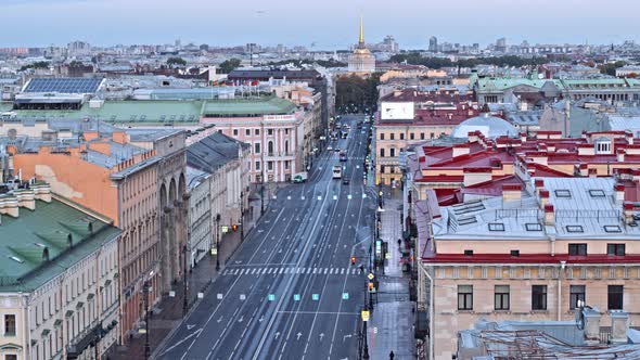 Main Avenue of the Saint Petersburg City