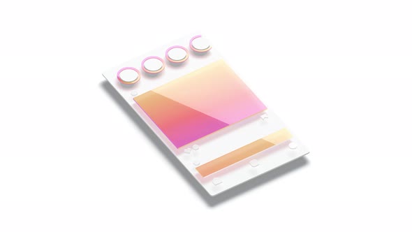Photo app interface feed frame viewing, looped switch alt