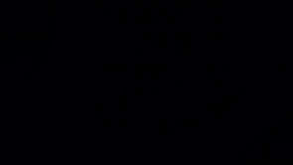 Toruses or Rings on Plane Flashing Neon Blue Red Light Randomly alt