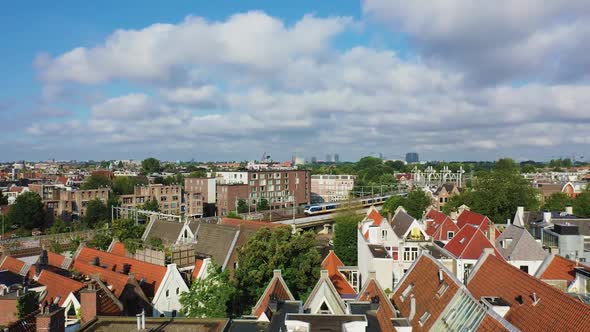 Aerial Video of Amsterdam Netherlands