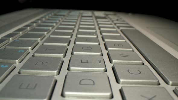 Computer Keyboard, Closeup of the laptop, Notebook keyboard.