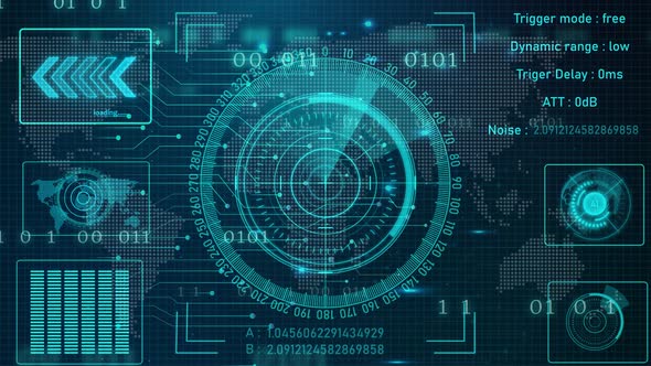 searching radar HUD screen animation. Vd 1560 alt