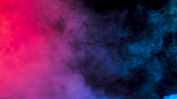 Abstract Smoke in Blue and Red Lights by | VideoHive