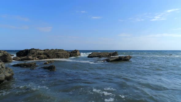 Slow Flight Out to Sea from the Coastline alt