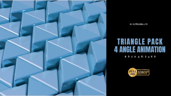 Triangle 3D Blue Color