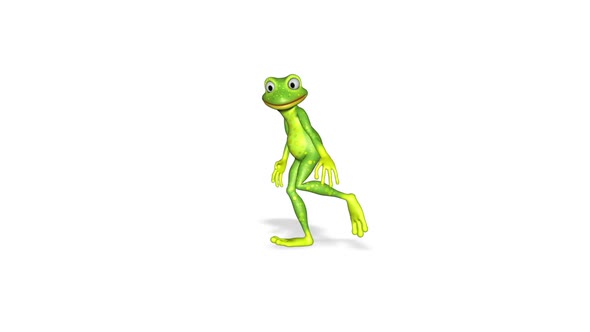Frog Cool Dance Looped White Background alt