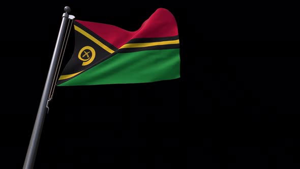 Vanuatu Flag With Alpha Channel  4K alt