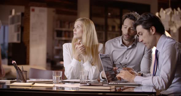 Corporate Business Team Work Office Meeting alt