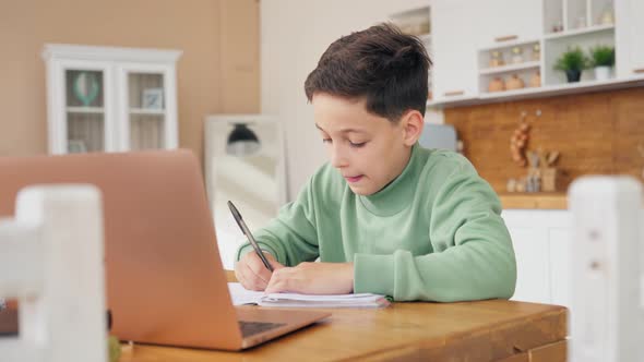 Back To School Online Learning Distance Lesson Education at Home Technology for Kids alt