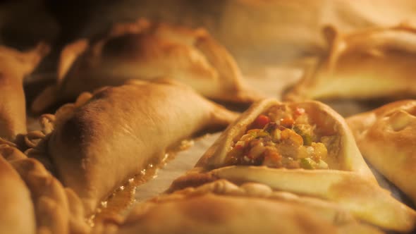 Typical Argentinian Meal Empanada Cooked in Oven alt
