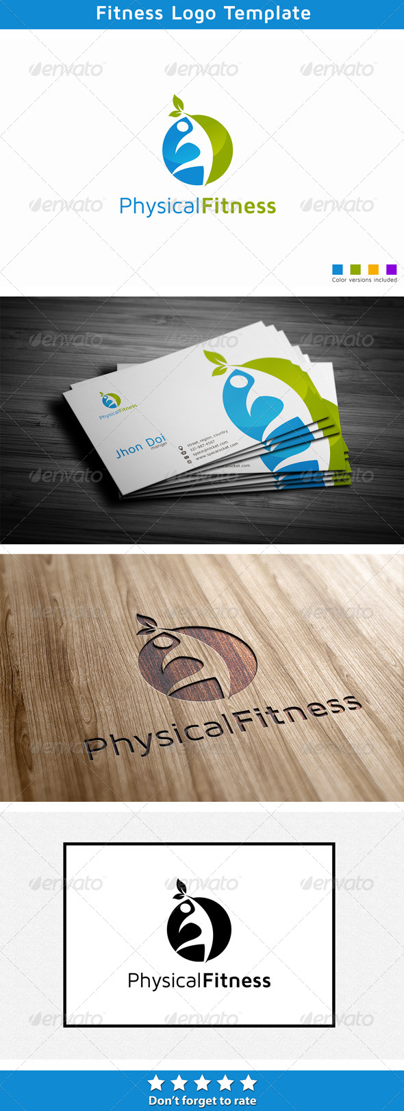 Physical Fitness - Humans Logo Templates